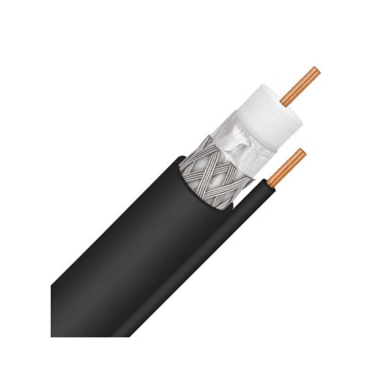 Perfect Vision Single RG6 Coax Cable with Ground 1000ft (CB4B06DSCR005) Solid Signal