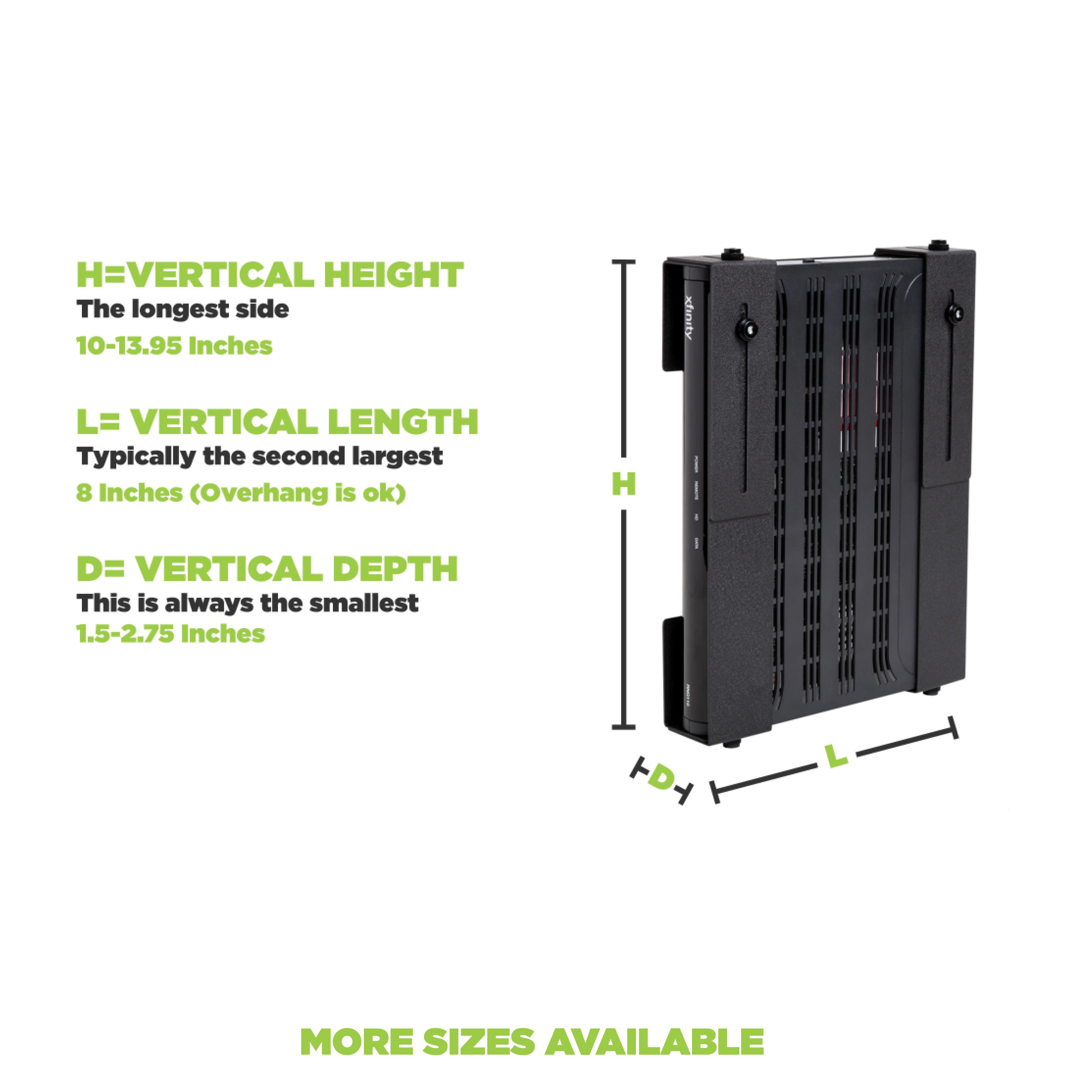 HIDEit Uni-M Adjustable AV Equipment Wall Mount UNI-M