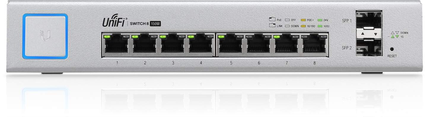 Ubiquiti UniFi 8-Port Gigabit Switch (US-8-150W)