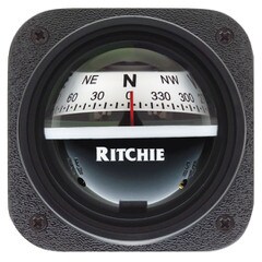 Ritchie Kayak Compass Bulkhead Mount White Dial V-527