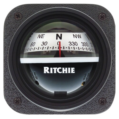 Ritchie Kayak Compass Bulkhead Mount White Dial V-527