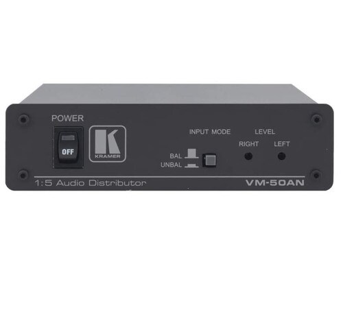 Kramer 1x5 Balanced and Unbalanced Stereo Audio Distribution Amplifier VM-50AN