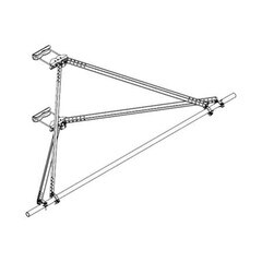 CommScope Adj Dual V-Stabilizer leg size 8-16in VSRDUALAL-TS-B