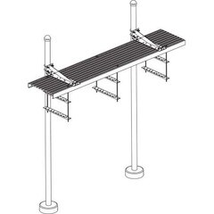 CommScope Two Post Safety Grated Bridge Kit Shoe Posts WB-K110-S