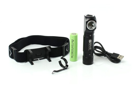 Tech Choice 1800 Lumen CREE LED Rechargeable Work Flashlight and Headlamp WL1800