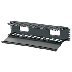 Panduit Single-Sided Horizontal Cable Manager with Dual Hinged Cover WMPHF2E