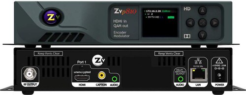 ZeeVee Single Channel Unecrypted HDMI Encoder QAM Modulator ZVPRO810